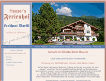 Tablet Screenshot of ferienhof-hauser.at